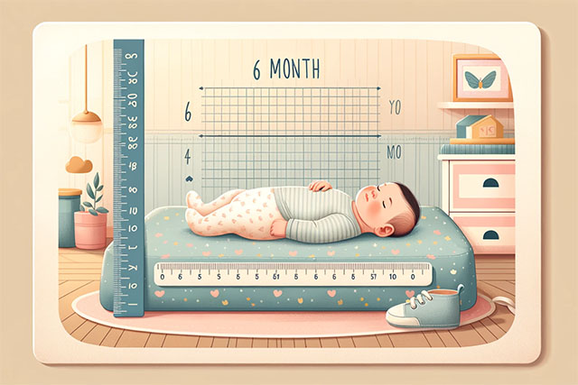 The average height for 6 month olds