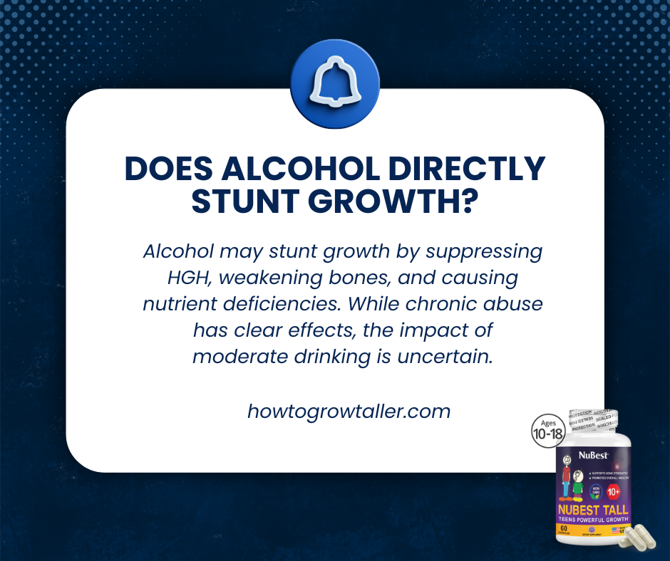 Does Alcohol Directly Stunt Growth