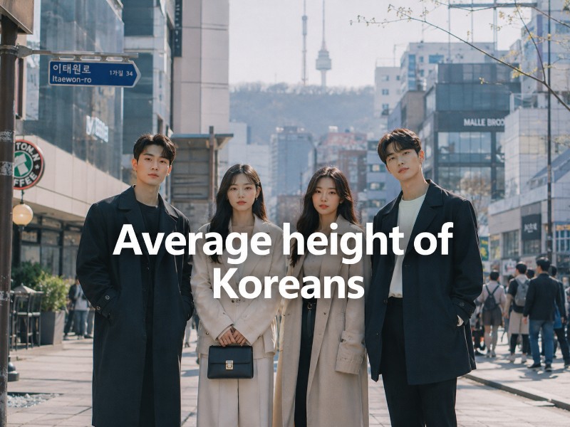 Average height of Koreans